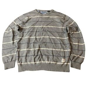 Esprit Men’s No. 30 Superior Quality Striped Cotton Sweater Medium